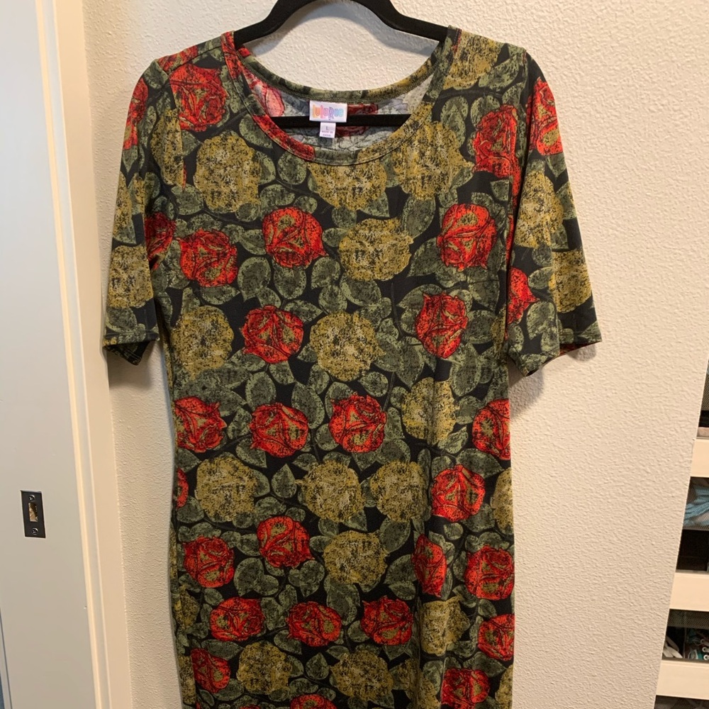 LuLaRoe Julia Dress - Large